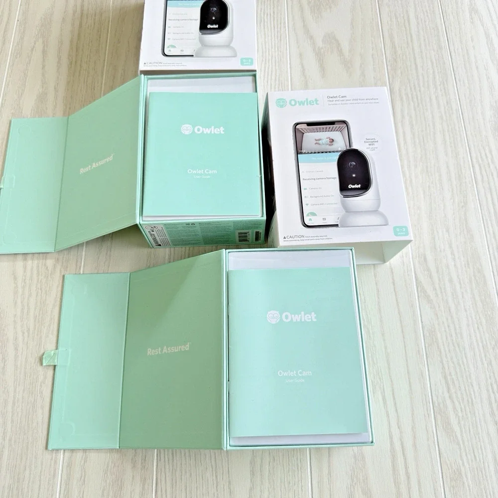 Owlet Smart Camera Set of 2 WiFi Baby Monitor HD Night Vision 0–3 Yrs